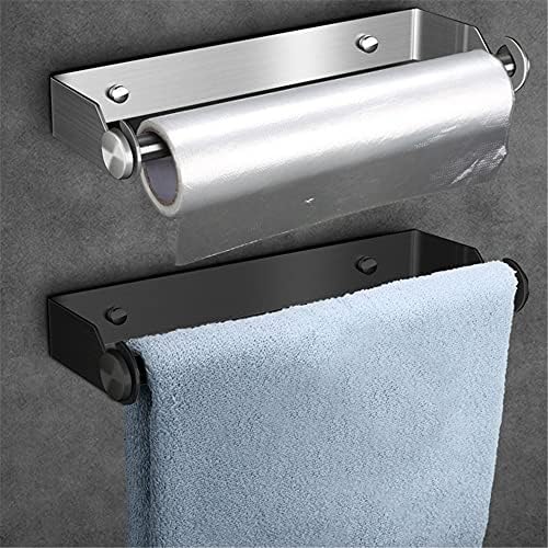 ZCMEB držač za papirnate ručnike od nehrđajućeg čelika Zidni stalak za ručnike bez bušenja zidni stalak za rolni papir za kuhinju u