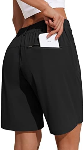 Coorun ženske planinarske kratke kratke hlače brze suhe ljetne hlače golf atletic 8 /7 kratke hlače s džepovima s patentnim zatvaračem