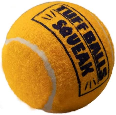 Petsport 6 Pack of Junior Tuff Ball Squeak Dog Toys, 1,8 inča, izdržljive teniske kuglice za male pasmine