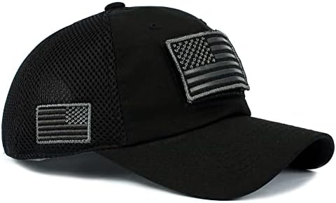 Američka američka zastava šešir taktički operater odvojiva zastava zakrpa vojnog stila Micro Mesh bejzbol kapa