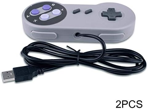 2 kutije USB kontroler za Super Nintendo NES SNES, USB kontroler Famicom Joypad Gamepad za prijenosno računalo Windows PC / MAC / Malina