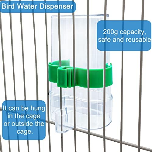Hranilice za ptice _ Automatska hranilica za papige pojilica Akrilna posuda za hranu za sjeme dozator vode za papige Pribor za kavez