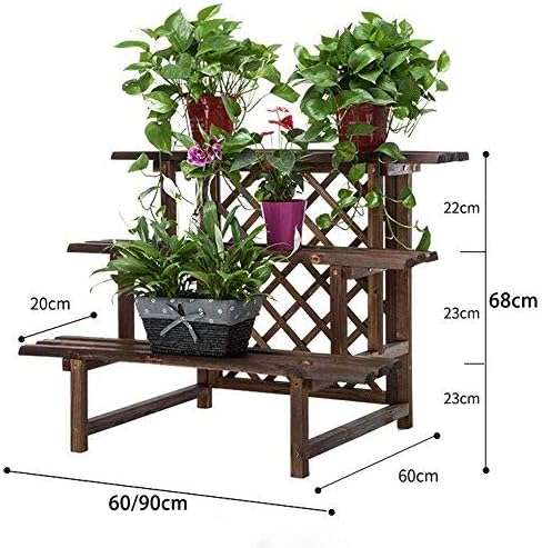 MKKM stalak za biljku željezni cvjetni nosač, višeslojni podni balkon cvjetni stalak za lonce, preklopna besplatna ugradnja cvjetne