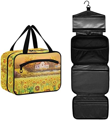 Domiking suncokreti Viseći toaletne torbe kozmetičke vrećice za putovanje šminke Organizatori za muškarce Žene četkice pribor šampon