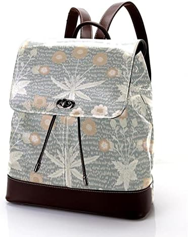 VBFOFBBV LAPTOP Ruksak, elegantni putujući ruksak casual DayPacks torba za rame za muškarce žene, vintage sivi cvjetni voćni biljci