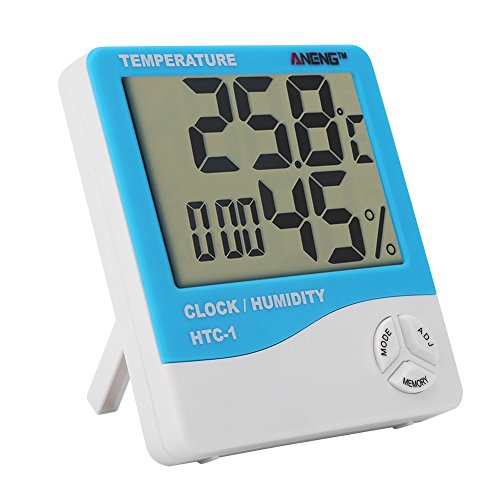 _ - 1 LCD digitalni termometar higrometar Mini mjerač temperature i vlažnosti u sobi Tester sat