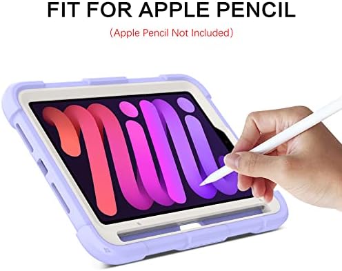 Bentoben iPad Mini 6 Slučaj, 2021. iPad Mini 6. generacija Slučaj s držačem olovke 2 u 1 teškim robusnim šok -otpornim hibridnim hibridnim