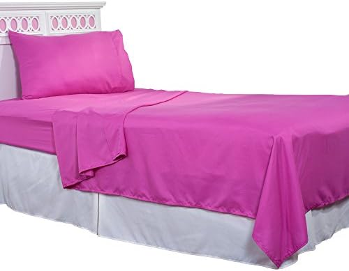 Raskošni kućni brušeni mikrofiber set- 3 komada kreveta u krevetu- pričvršćeni i ravni listovi, 1 jastučnice, mrlja, mrlja i otporan