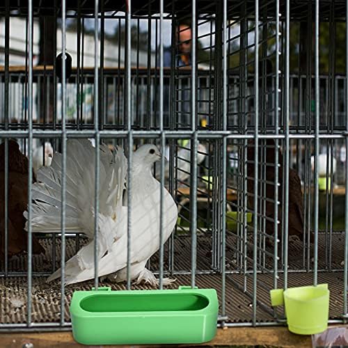 višenamjenska zdjela za hranjenje ptica u kavezu od 4 kom, pojilice za prepelice, kutije od 21 ~ 7 cm, viseća pojilica za vodu, Dozatori