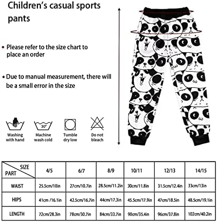 Cozeyat mladića za djecu Sweatpants casual Sportske hlače dužine gležnja, povucite labavi atletski vlak aktivni jogger za 4-15 t
