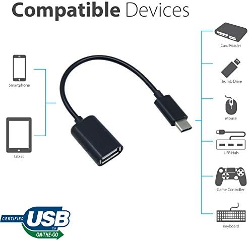 OTG USB-C 3.0 adapter kompatibilan s vašim TCL 30 V 5G za brze, provjerene funkcije za više upotrebe kao što su tipkovnica, pogoni