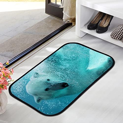 Vantaso mekana kupeta prostirka prostirka Polarni medvjed ispod vode bez klizanja dootmat prostirke za kupaonicu u dnevnoj sobi ulazne