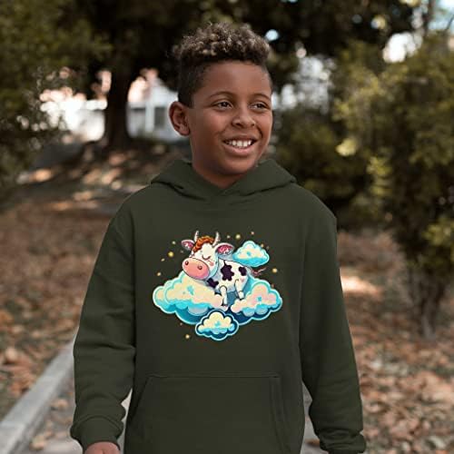 Slatka farma životinja spužva s spužvama runa - hoodie Kawaii Kids - Najbolji dizajnerski hoodie za djecu