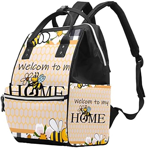 Guerotkr putujući ruksak, ruksak vrećice pelena, ruksak pelena, pčela dočeka u mom domu
