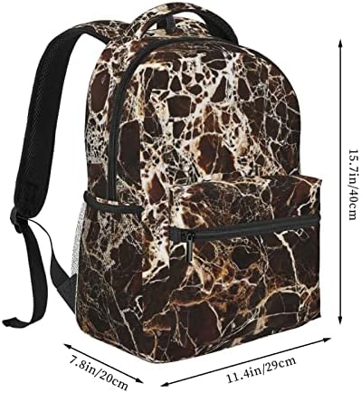 Wowbed mramorni ležerni ruksak tiskani ruksak, modni klasični torba za laptop, putovanja kampiranje planinarenje
