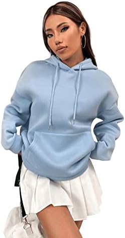 Sweatyrocks ženski dugi rukav pulover na ramenu duksericu grafički slovo hoodie crtanje termalne dukserice