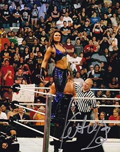 Katie Lea Burchill potpisala je 8x10 Photo WWE ZIME TNA IMPERTRESS WOW 15 - Fotografije s nogometom s autogramom