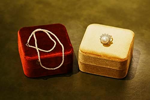 Neopai jednostruka narukvica kutija za poklon nakita, luksuzna baršunasta narukvica, organizator za skladištenje žute narukvice za