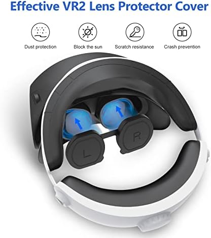 PSVR2 zaštitni poklopac leće za PlayStation VR2 pribor, zaštitni poklopac silikonske leće za PS VR2, zaštitni slučaj s prašinom i anti-sccratch