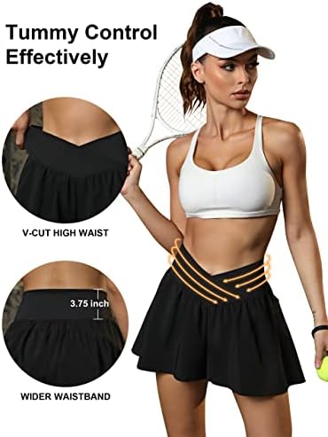 Cvjetajući ženski protočni kratke hlače crossover visoki struk trening atletskih kratkih hlača ljetne suknje s džepom