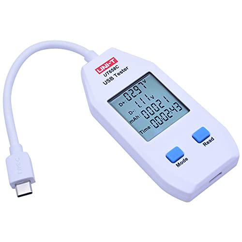 Uni-T LCD USB tester detektor Voltmeter Ammeter Ammeter Digitalni mjerač za mjerenje kabela za mjerenje kabela
