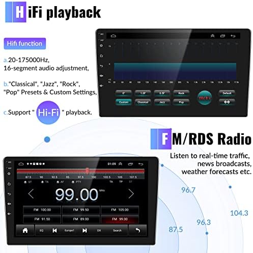 Autoradio glavna jedinica od 11 do 115 do 2015-2019 auto stereo, 10,1 zaslon osjetljiv na dodir auto stereo s navigacija do 1 zaslon