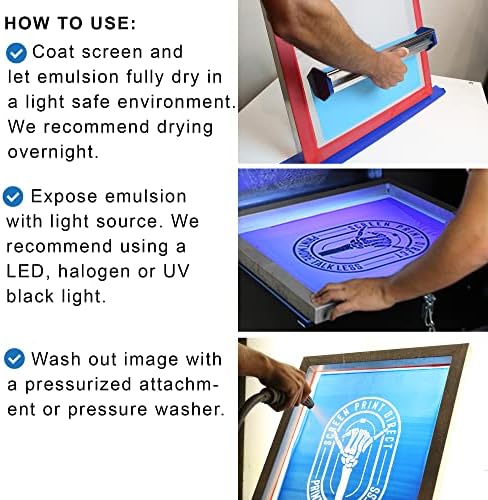 Ecotex® Tex-plavi zaslonski zaslon emulzija prethodno osjetljiva foto emulzija za svilene zaslone i tkanina-za ispis na ekranu plastisol