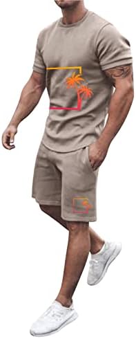 Muška ljetna joga odjeća Brzi suhi lagani setovi sportski znoj povremene majice kratkih rukava i kratke hlače set