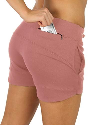 Icyzone Athletic Lounge kratke hlače za žene - trčanje trčanja treninga znojnih hlača s džepovima 3 ''
