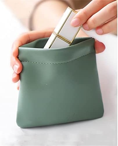 ZXAZX GLORIHOBY Džepna kozmetička torba, samozakrivajuća torbica za šminkanje, džep od janjeće kozmetičke vrećice Squeeze Top, mini