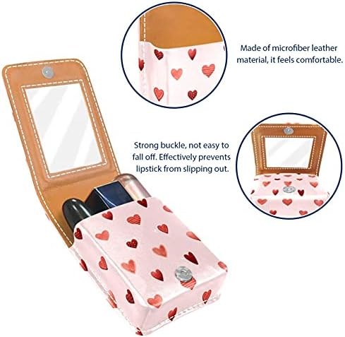 Futrola za usne Slatka prijenosna torba za šminkanje kozmetičke torbice držač za ruž za usne Organizator Organizator Srce oblik ružičasta