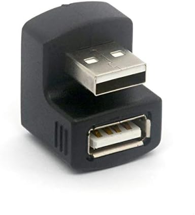 Piihusw kutni USB adapter 180 stupnjeva mužjaka ženskom USB 2.0 adapter USB2.0 Tip A Converter Connector za tijesno fit