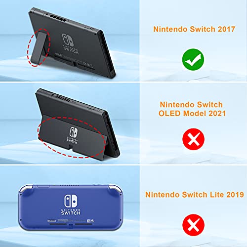 Fintie Kids CASE Kompatibilno s Nintendo Switch W/2 utora za igračke kartice - [UltraLight] [Ultralight] [šok] zaštitni poklopac s