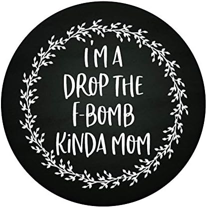 Ja sam pad F Bomba Kinda mama cvjetni vijenac na crnim popsocketsima Popgrip: zamjenjivi prianjanje za telefone i tablete