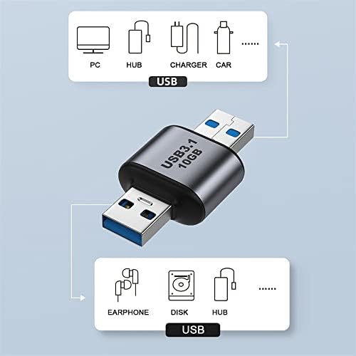 NFHK USB 3.0/3.1 Upišite mužjak ASB 3.0/3.1 Muški adapter podataka 10Gbps proširenje za radnoj površini prijenosnog računala