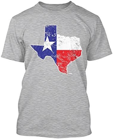 Karta zastave Texas State - Muška majica u SAD -u