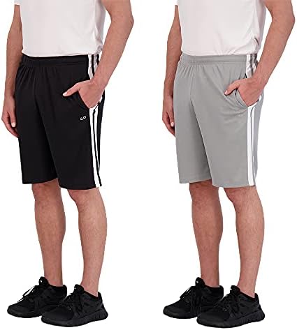 Unipro muške košarkaške kratke hlače s džepovima 2 pakirajte brzu suhu atletsku mrežicu kratko za muškarce u teretani za vježbanje