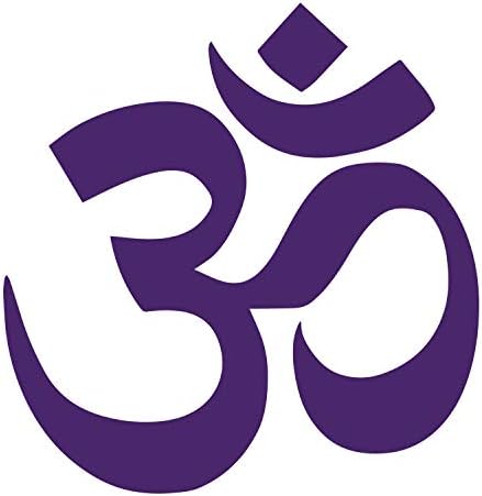 Yoga OM simbol AUM Brahman Hinduizam vinil naljepnica naljepnica automobila prozor prozora Die Cut 5-inča vrhunska kvaliteta UV otporna
