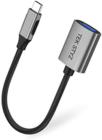 TEK STYZ USB-C USB 3.0 adapter radi za ASUS Zenfone 7 OTG Type-C/PD muški USB 3.0 ženski pretvarač.