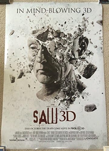 Saw 3d: Posljednje poglavlje 2010 D/S valjani filmski plakat 27x40