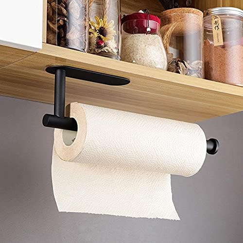 Držač papirnatog ručnika ispod kuhinjskog ormara, samoljepljiva šanka za papirnate ručnike, nehrđajući čelik SUS304 za kuhinju, kupaonicu,