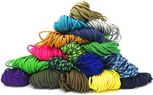 Američki užad tipa III Commercial 550 Paracord 100 'Hank Made in USA Survival Cord Parachute Outdoor