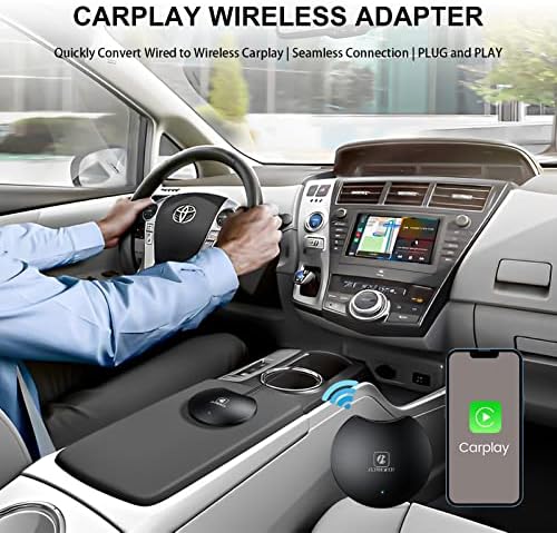 Bežični adapter Auformer CarPlay, najnoviji bežični adapter CarPlay 2023 godine za iPhone, bežični ključ Apple CarPlay za sve automobile