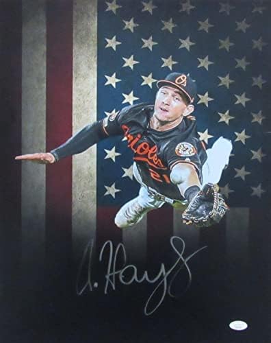 Austin Hays Autografirani 16x20 Photo Baltimore Orioles JSA - Autografirane MLB fotografije