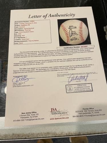 2006. WBC Japan Sadaharu OH Single potpisana kovnica za bejzbol JSA Petco 2 - Autografirani bejzbol