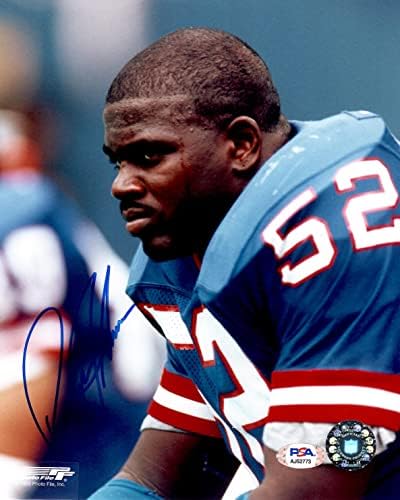 Pepper Johnson Autographed Potpisan 8x10 Photo NFL New York Giants PSA CoA