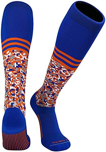 MK čarape digitalne camo trake mornarske narančaste koljena duge sportske čarape