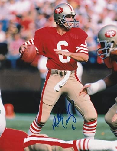 Matt Cavanaugh San Francisco 49ers Action potpisan 8x10 Photo - Autografirani NFL fotografije
