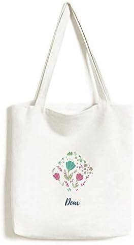 Udarite cvjetnu boju Tote platno torbe za kupovinu torbica