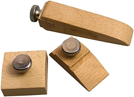 * 3pcs set drvenih blokova za brusni papir, četvrtasti konusni klinasti ručni blok za brušenje, ručni alat za brušenje kožnih rubova